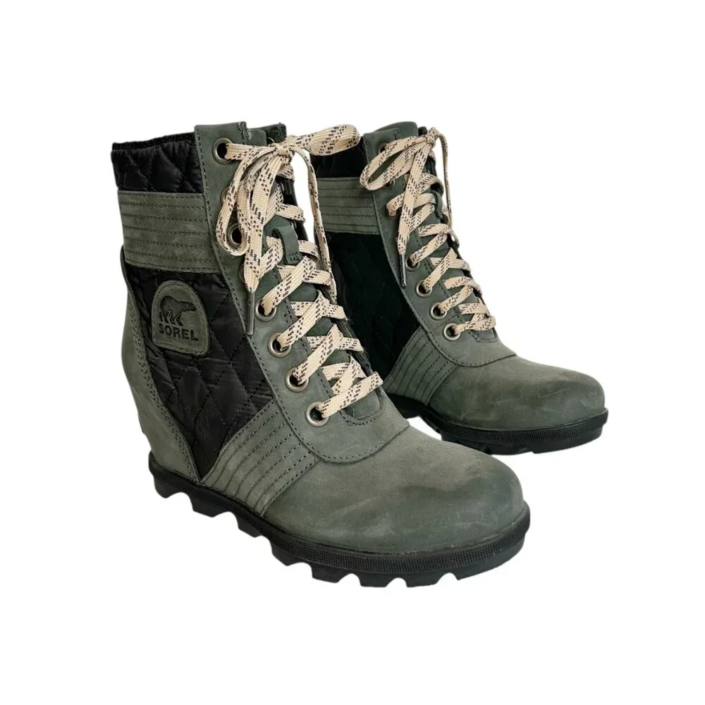 SOREL Lexie Wedge Quilted Waterproof Boots